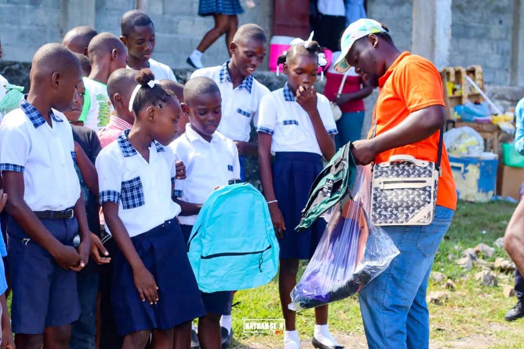 Back-to-school bag distribution in Dame Marie, 2025 — photo 19